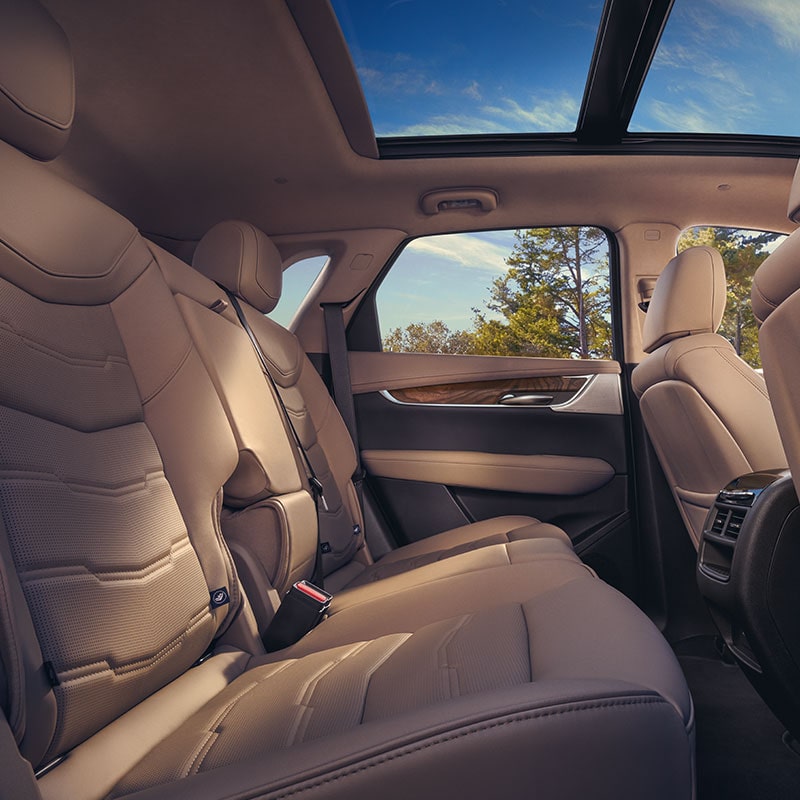 The Spacious Backseat Interior in The Luxurious Cadillac XT5
