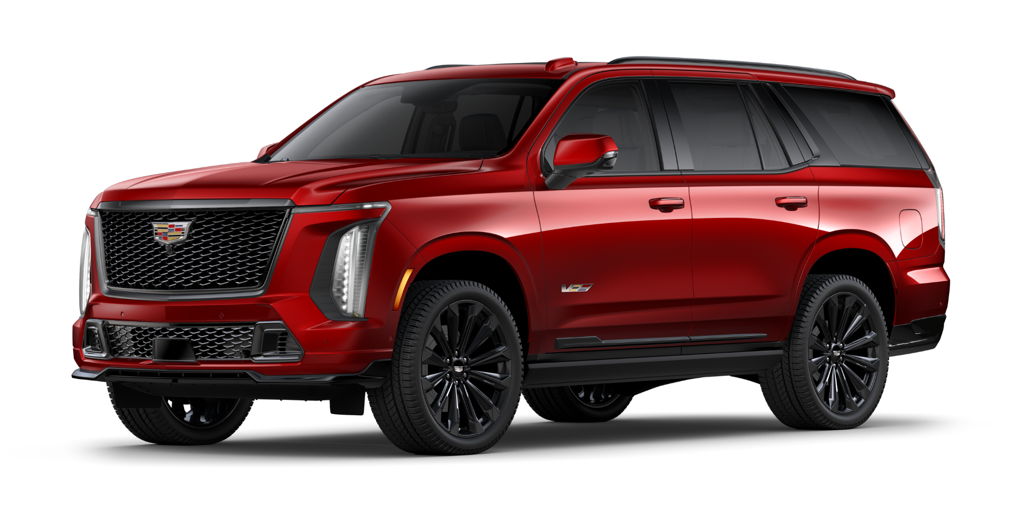 Full exterior view of a Cadillac Escalade-V for sale near Los Angeles