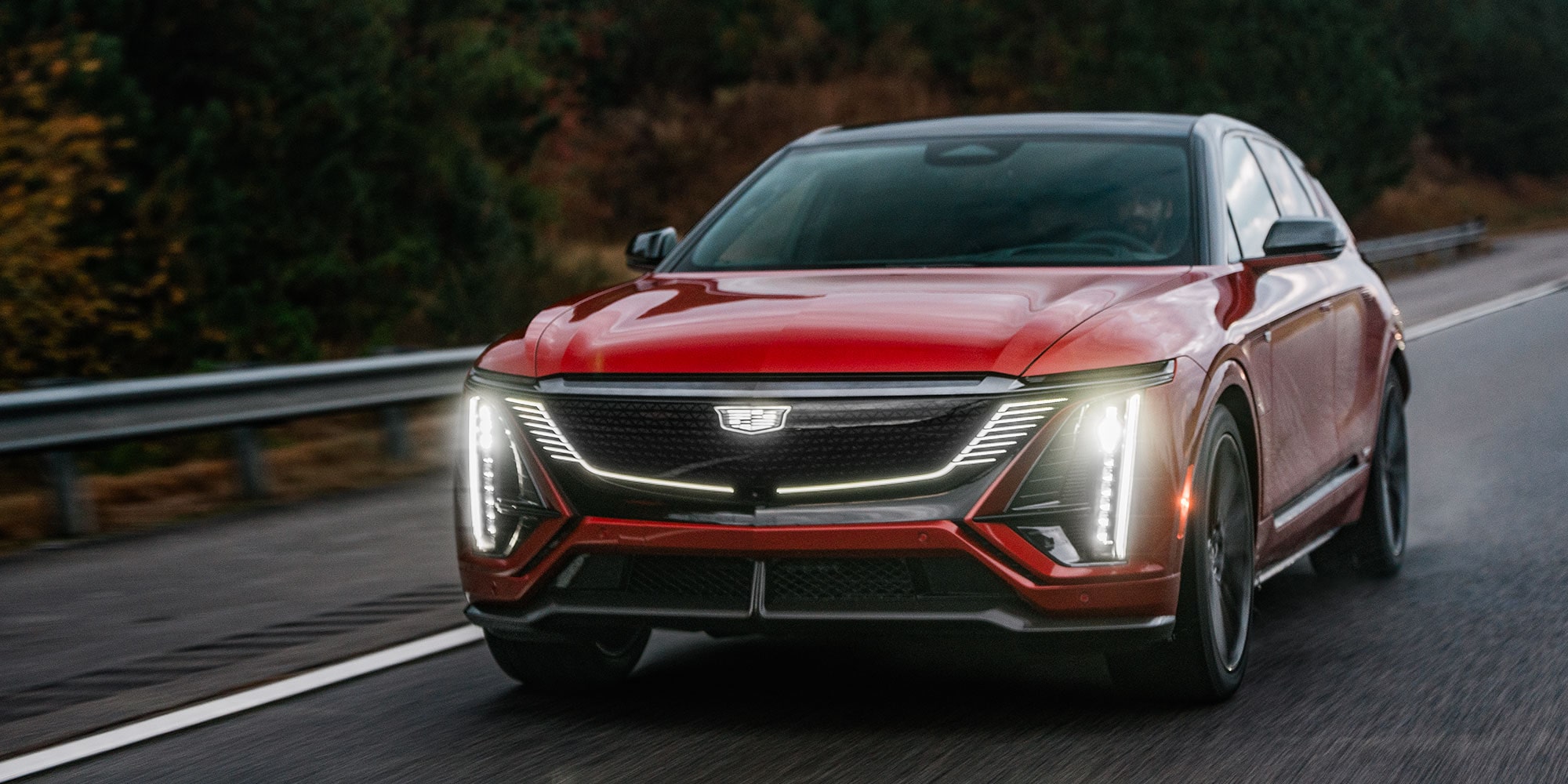 2027 cadillac lyriq-v front grille exterior view