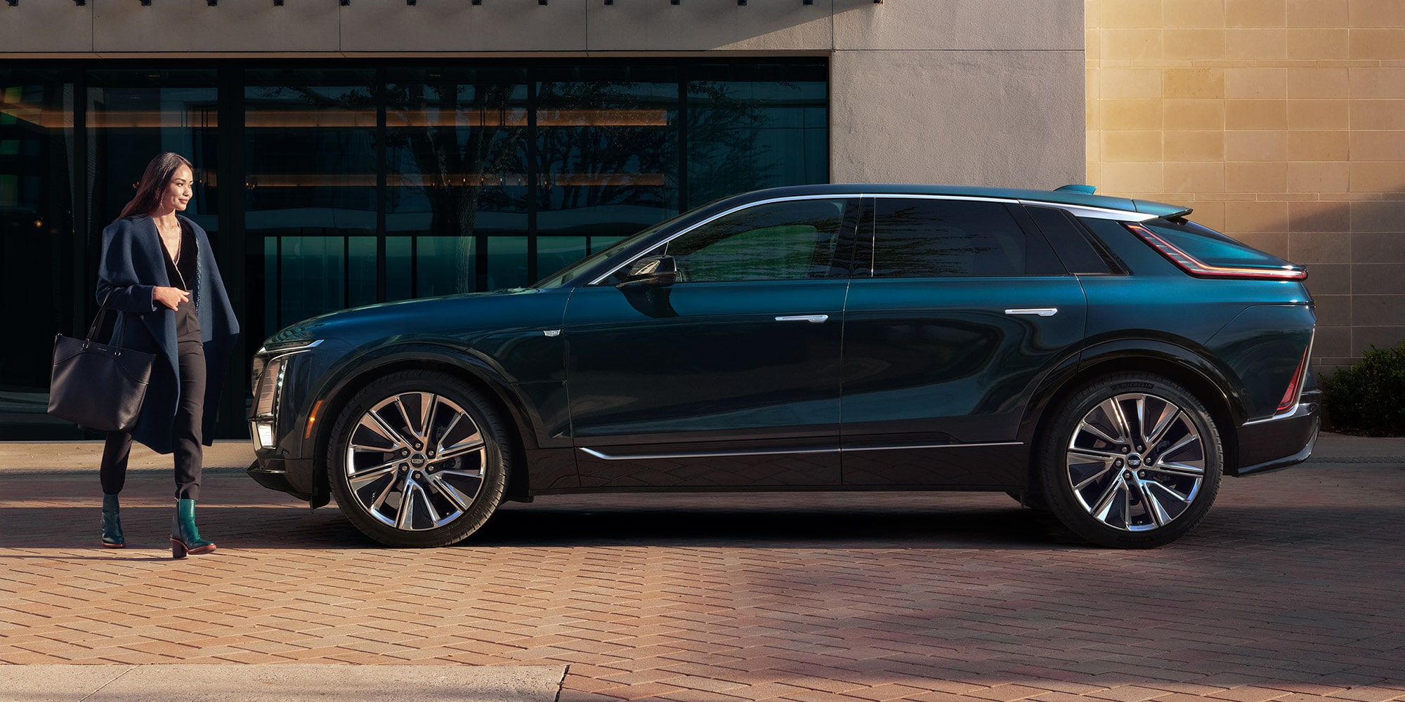 2027 cadillac lyriq driver side profile exterior view 