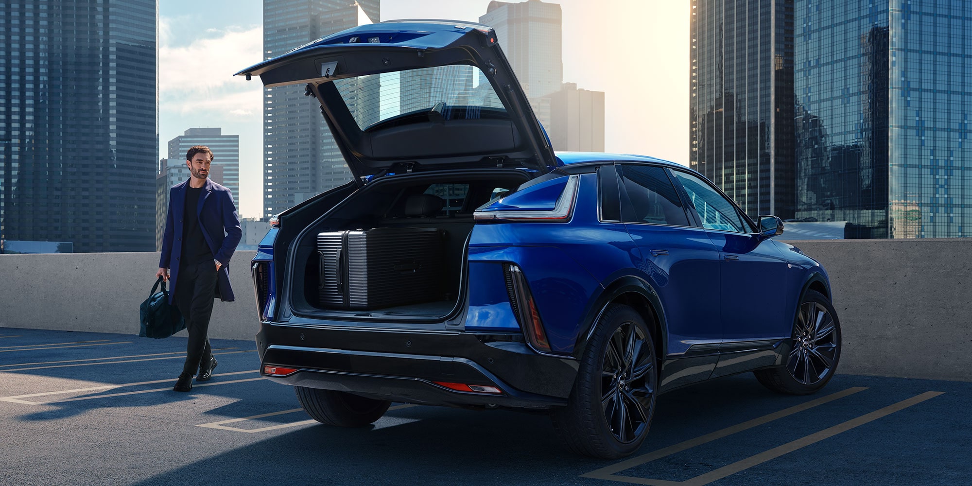 2027 cadillac lyriq passenger side rear exterior view