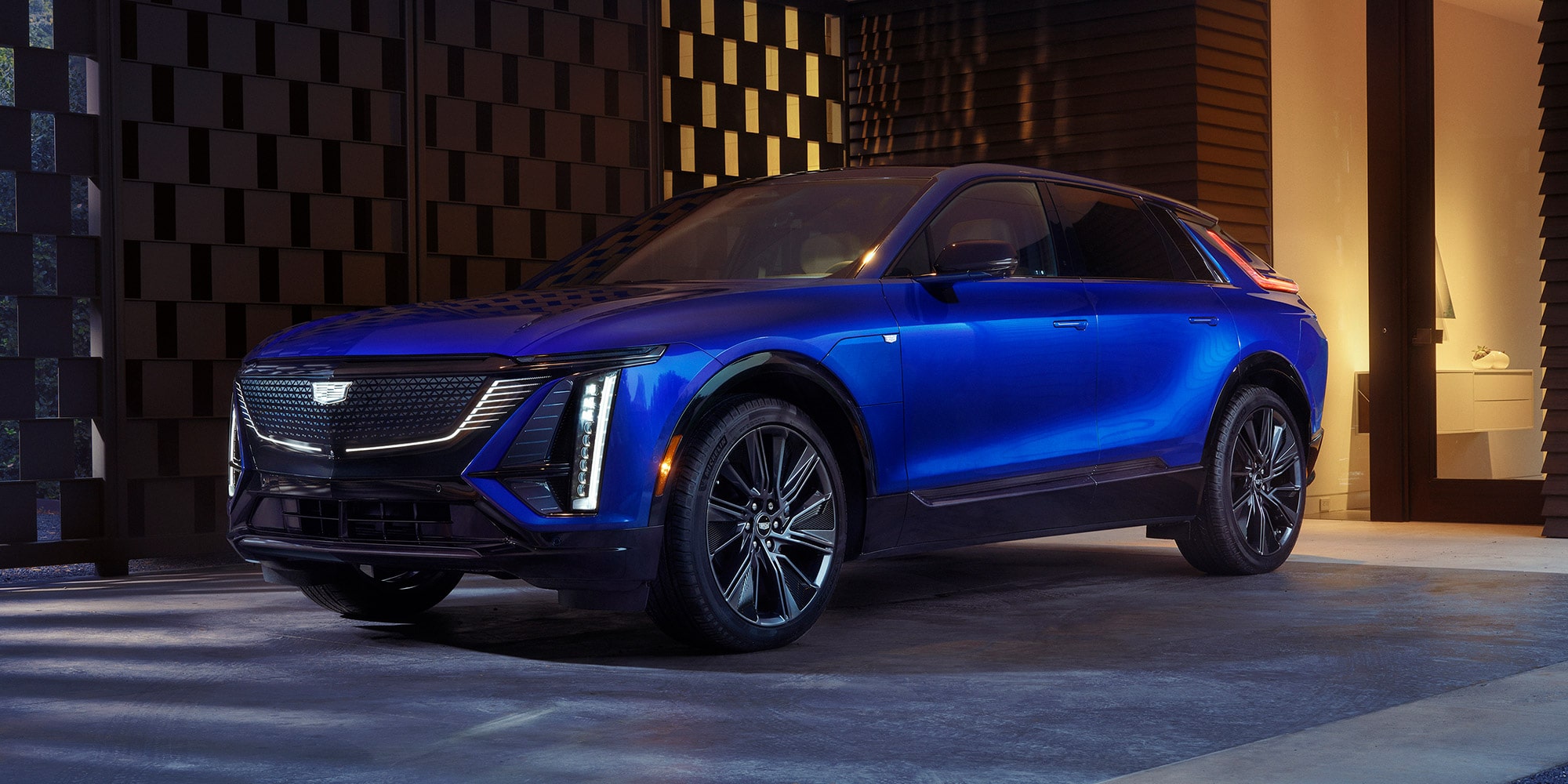 2027 cadillac lyriq driver side front exterior view