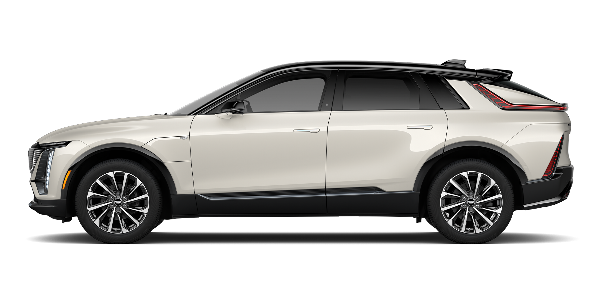 2027 Cadillac LYRIQ Premium Sport With a Front Three-Quarter Exterior View
