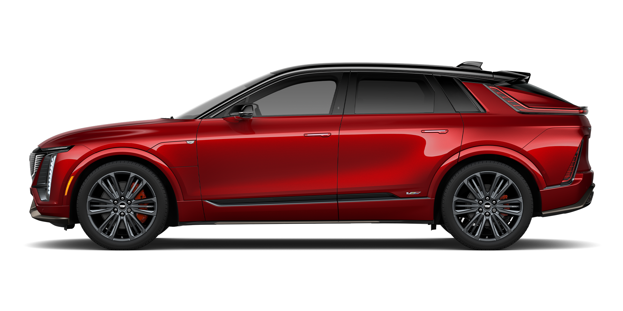 2027 Cadillac LYRIQ-V With a Front Three-Quarter Exterior View