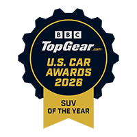 Top Gear U.S. Car Awards 2025 SUV of the Year Award Badge.