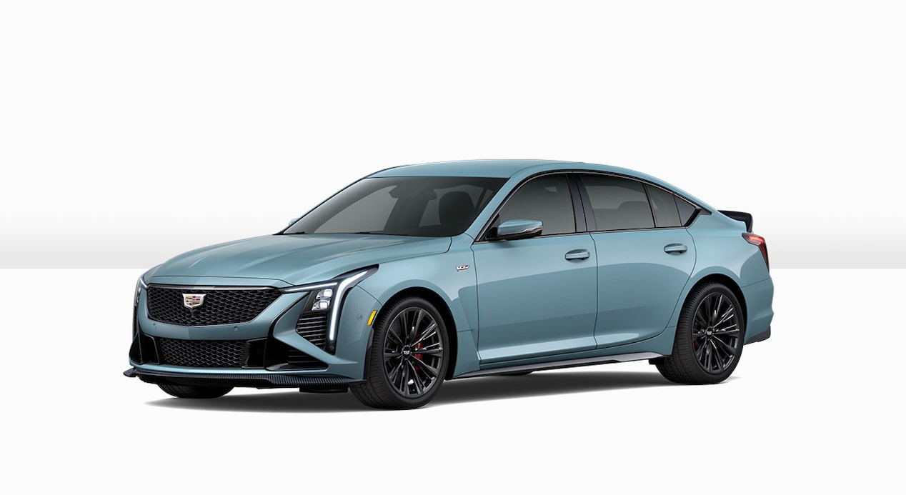 Perfil lateral del Drift Metálico del Cadillac CT5 Blackwing 2025