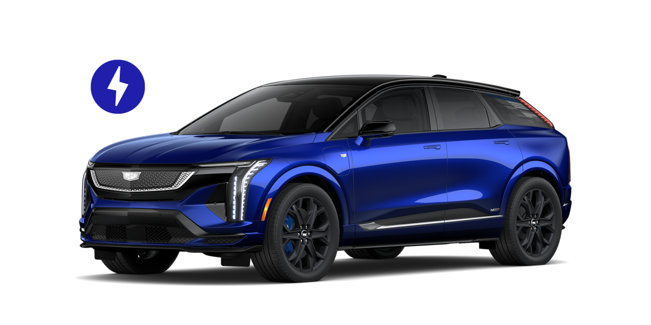 A Side Profile of the Blue 2027 Cadillac OPTIQ-V