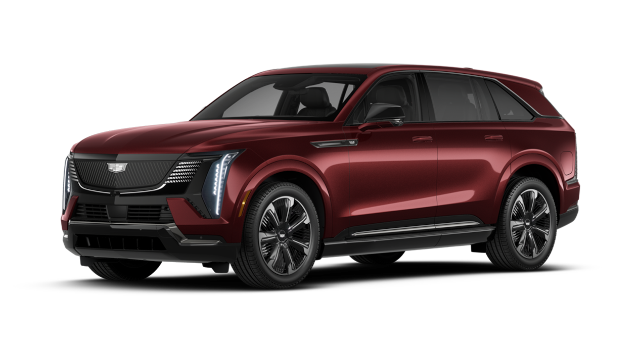 A Side Profile of the Black Cherry 2026 Cadillac ESCALADE IQ