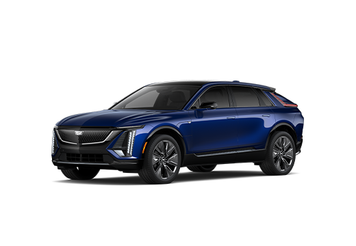 A Side Profile of the Dark Blue 2026 Cadillac LYRIQ