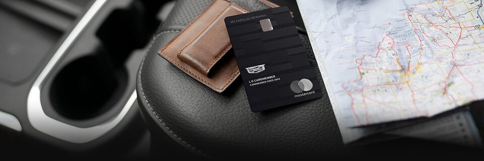Cadillac Rewards Card on Seat