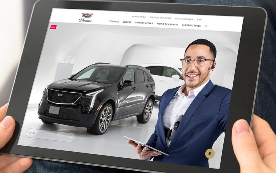 Cadillac Live Viewed On Tablet