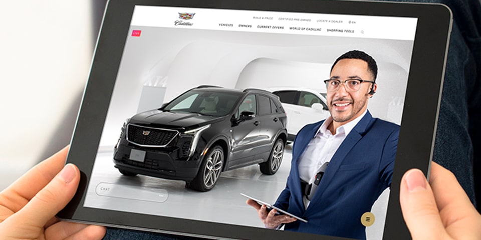 Cadillac Live Viewed On Tablet