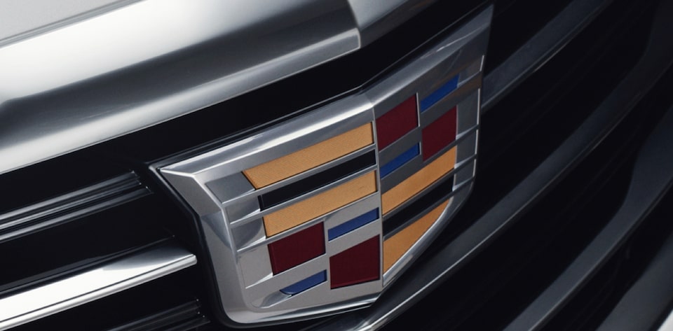 Closeup of Grille with Cadillac Logo