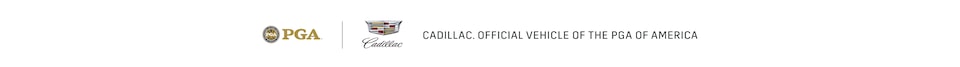 PGA Logo and Cadillac Logo: Official Vehicle of the PGA of America