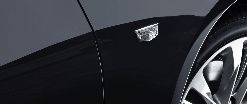 Cadillac Badge on Vehicle