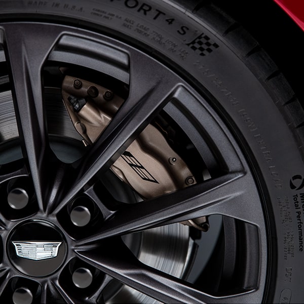 Performance Brakes on a Cadillac V-Series Vehicle