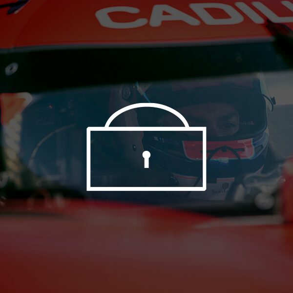 A Cadillac Racer Waiting at the Starting Line