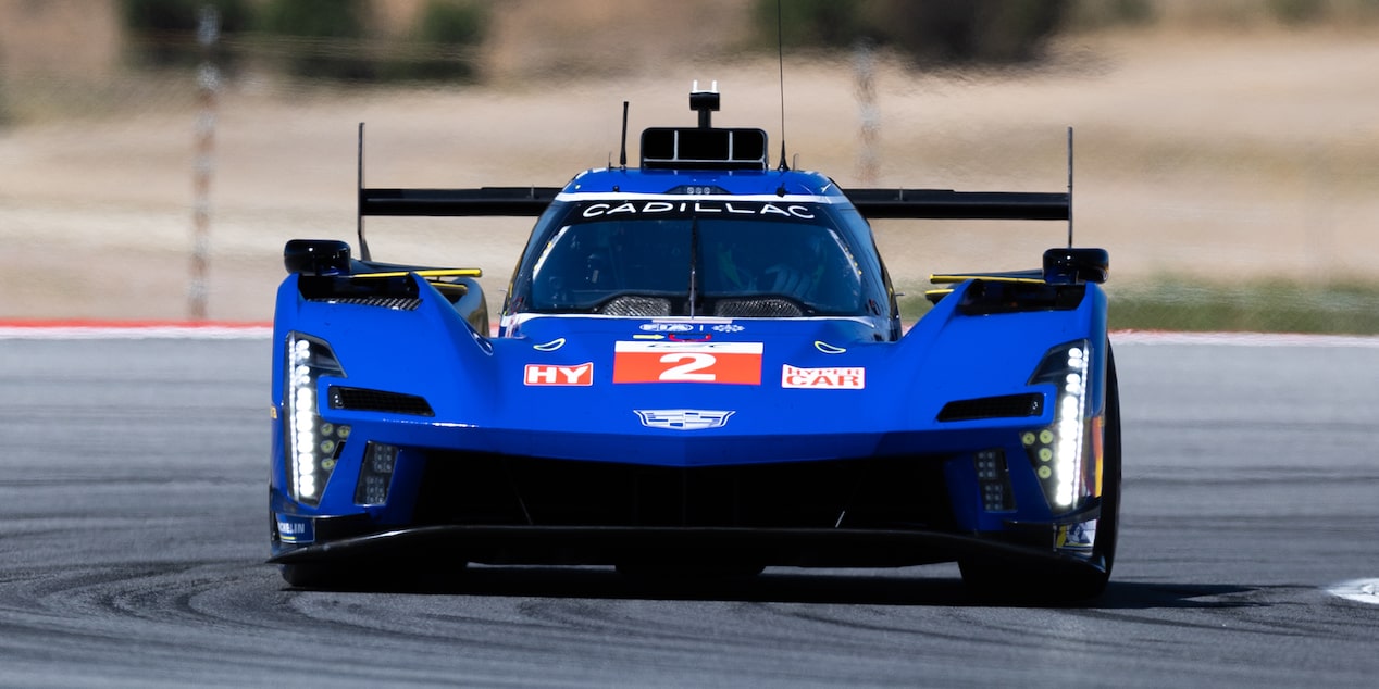 The Cadillac Racing Vehicle in Action at the FIA WEC in Portimao