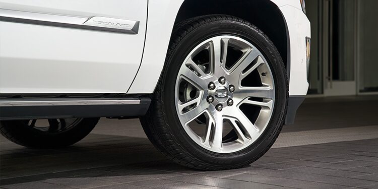 Cadillac Vehicle Front Right Tire Close-Up