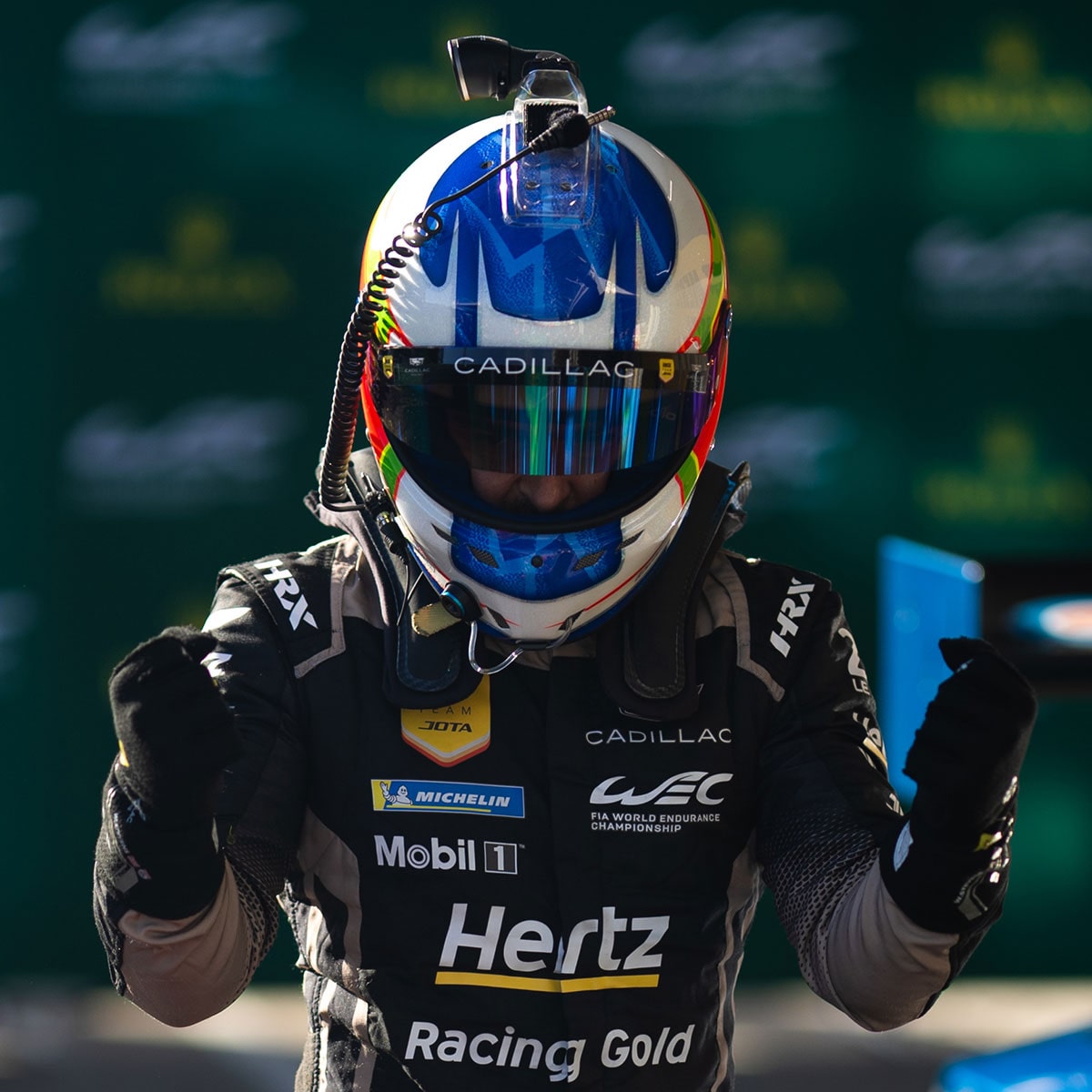 Cadillac Driver Adjusting Helmet
