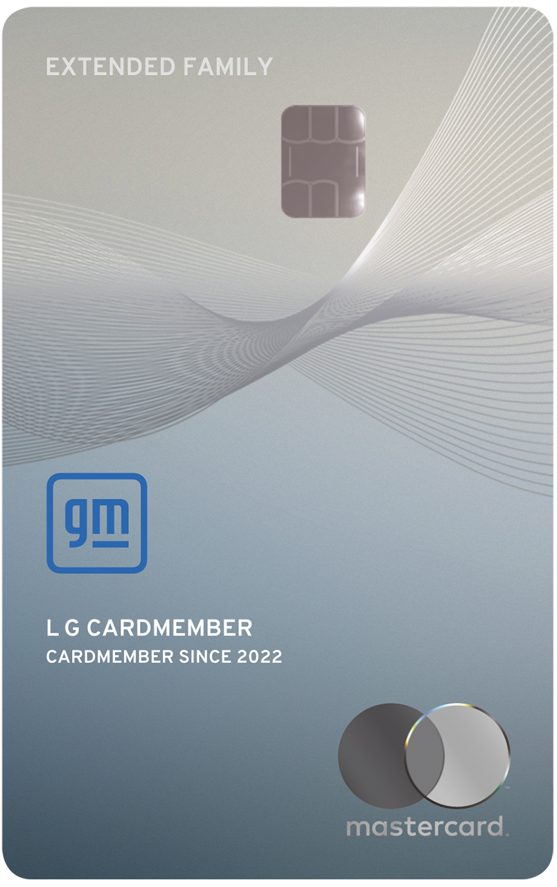 GM Extended Family Card Used to Earn or Redeem Points