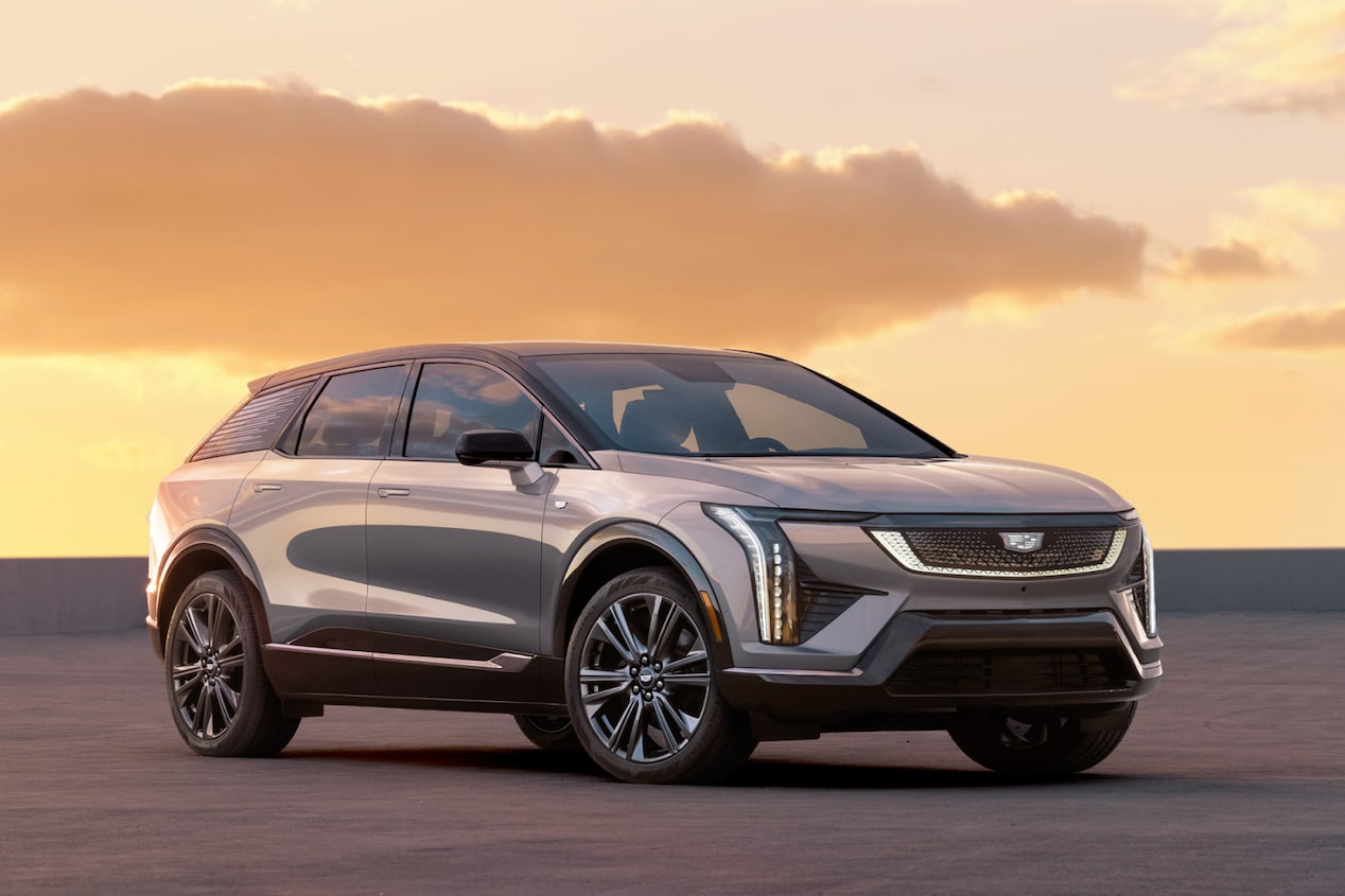 Cadillac vehicle in the sunset