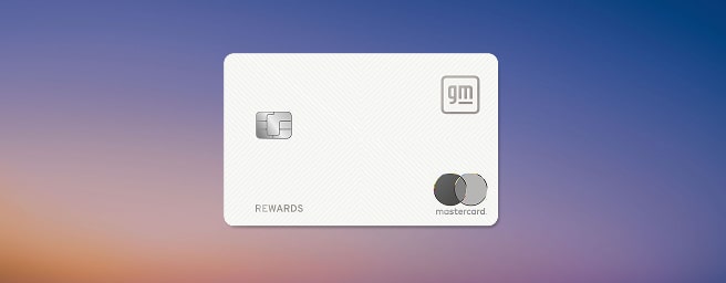 Credit Card with sunset colored background