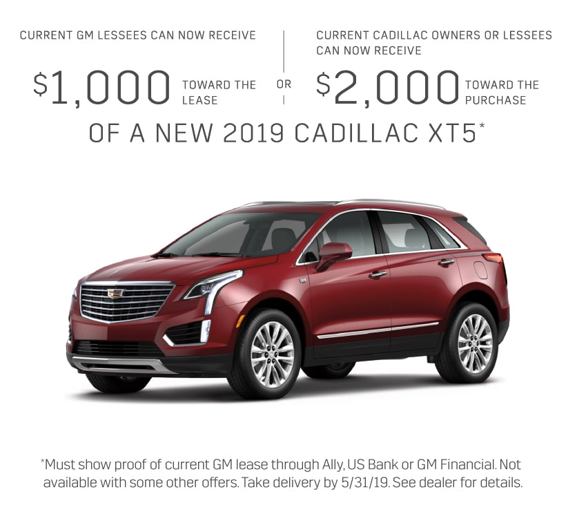 Cur Offers Deals Specials And Incentives 2019 Cadillac Xt5 Fwd Standard