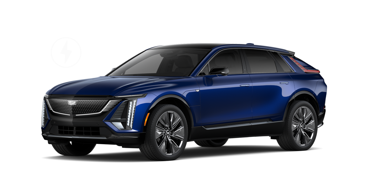 Three-quarter view of the 2027 Cadillac LYRIQ