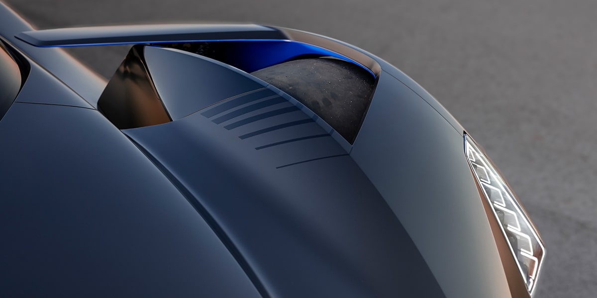 The Cadillac GTP Hypercar Concept Vehicle Driver Side Fender and Headlight