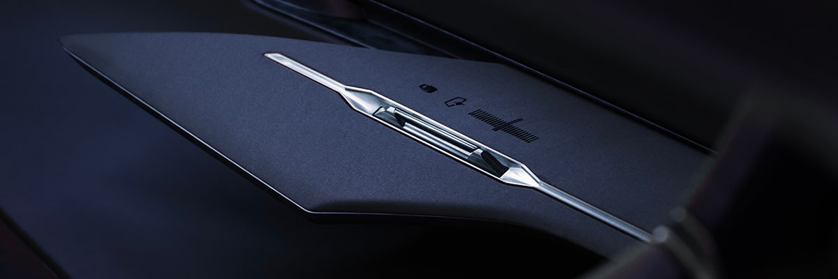 Close-up of the Cadillac Opulent Velocity Concept Vehicle Controls
