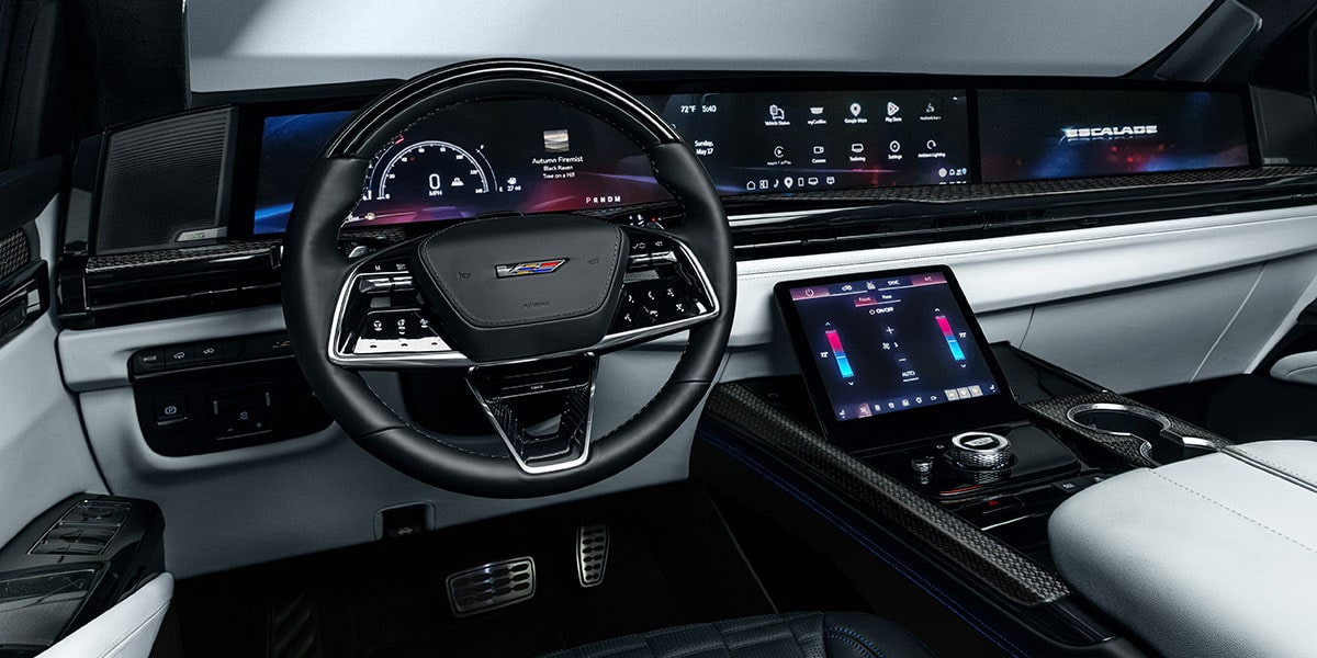 Driver Seat View of the Escalade-V Collector Series Front Row Cabin and Interior