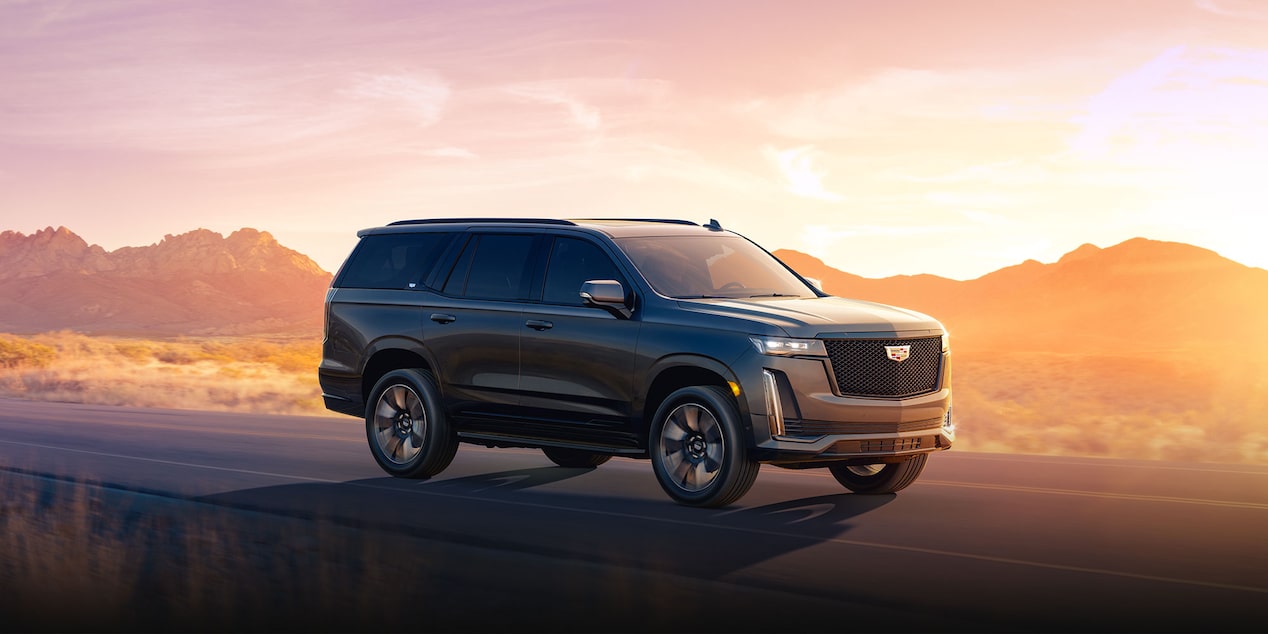 A Side Profile Shot of the Cadillac Escalade