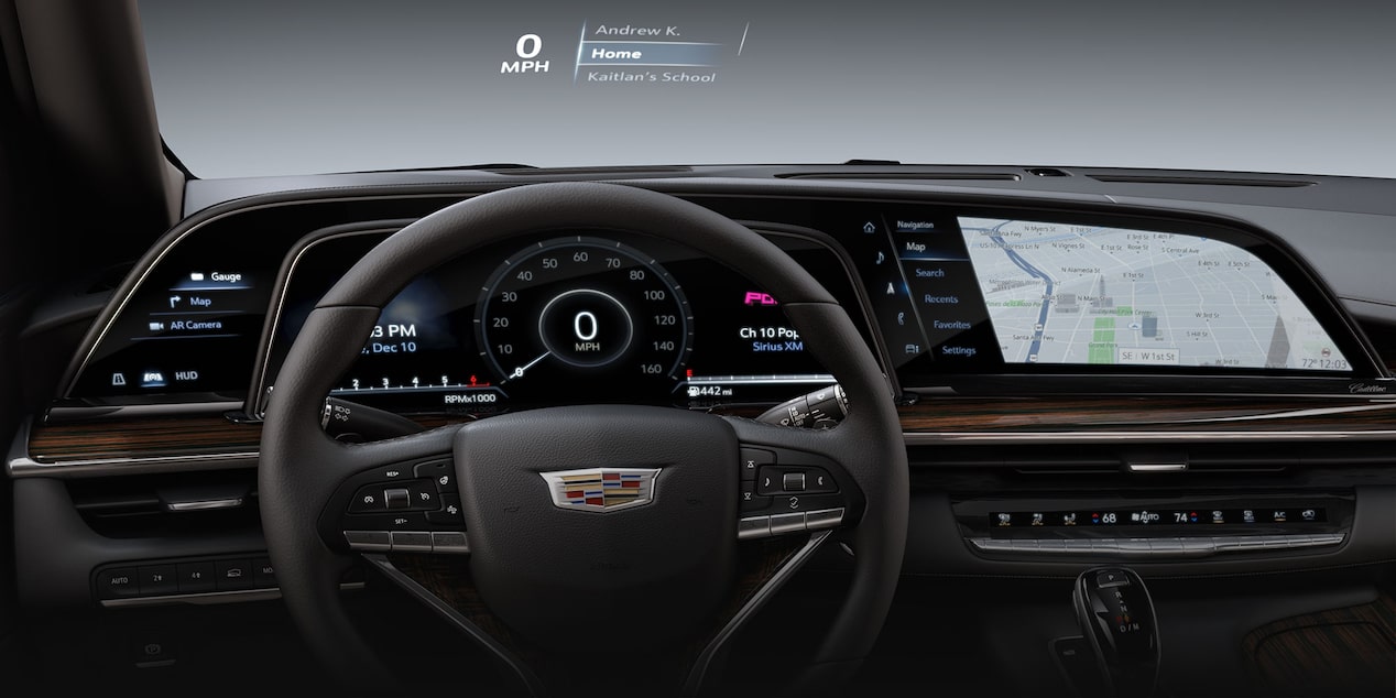 The Cadillac Escalade Front Interior Cockpit