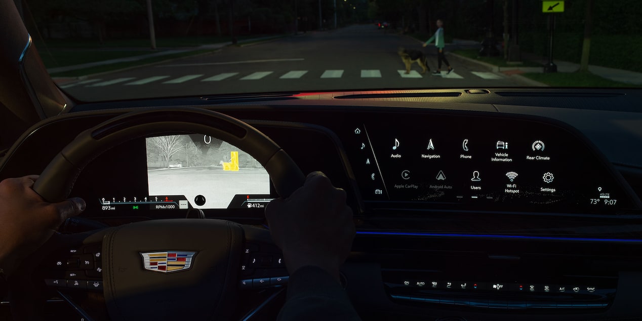 Vision Assistance Night Vision Available with the Cadillac Escalade