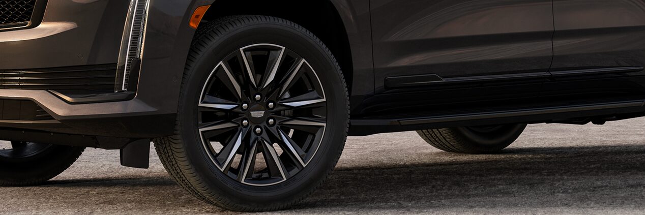 Close-up of Cadillac Escalade Rim