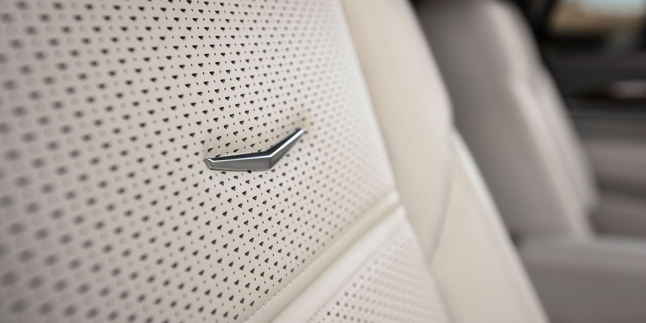 Close-up of the Interior Heated Seats in the Cadillac Escalade