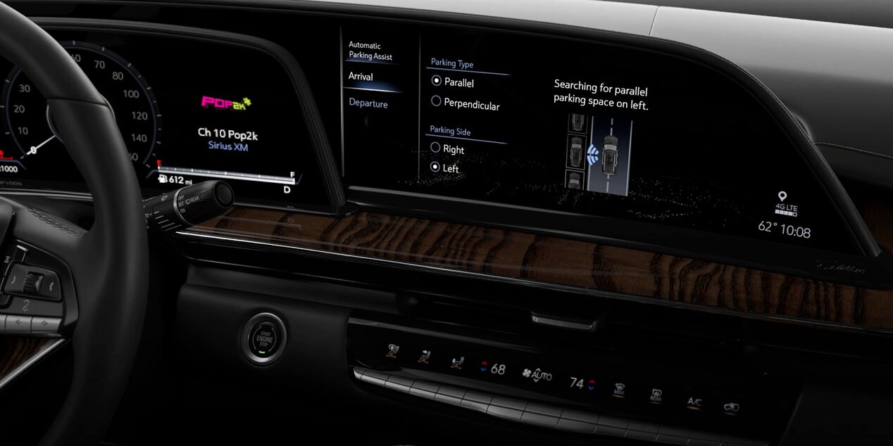 Enhanced Automatic Parking Assist on the Infotainment System in the Escalade