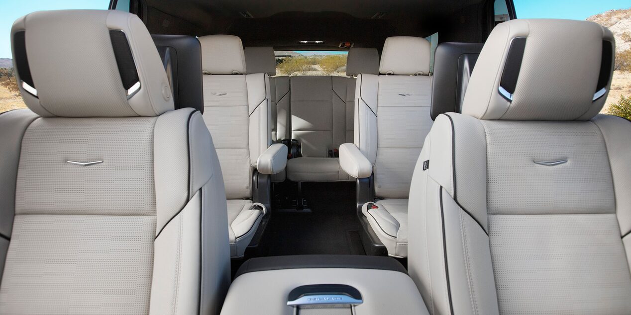 View of the Three Row Seating in the Cadillac Escalade