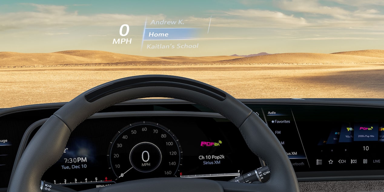 Heads-up Display in the Cadillac Escalade