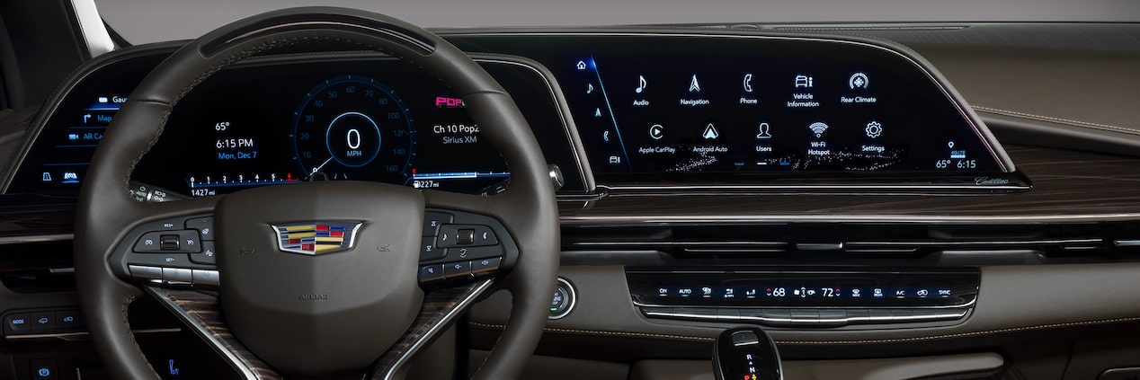 Sleekly Crafted Driver's Area in the 2024 Cadillac Escalade