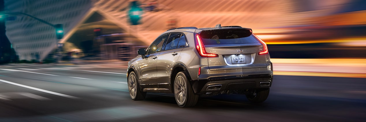 The Cadillac XT4 Zipping Through the City Streets