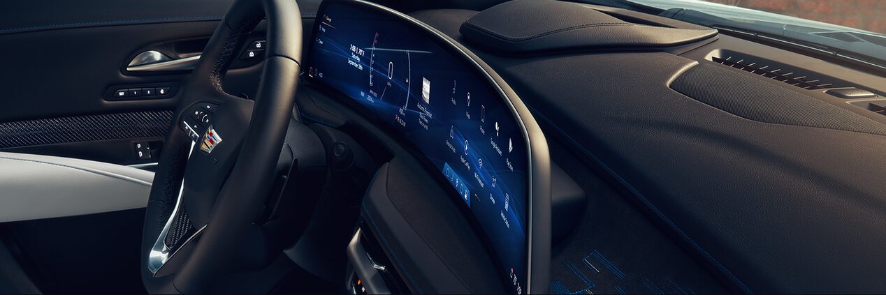 Passenger Seat Point Of View Of The Luxurious Interior Inside The 2024 Cadillac XT4