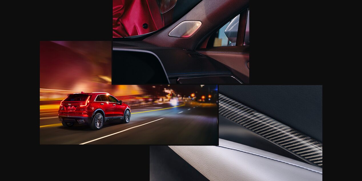 Collage Of Photos Showcasing The 2024 Cadillac XT4
