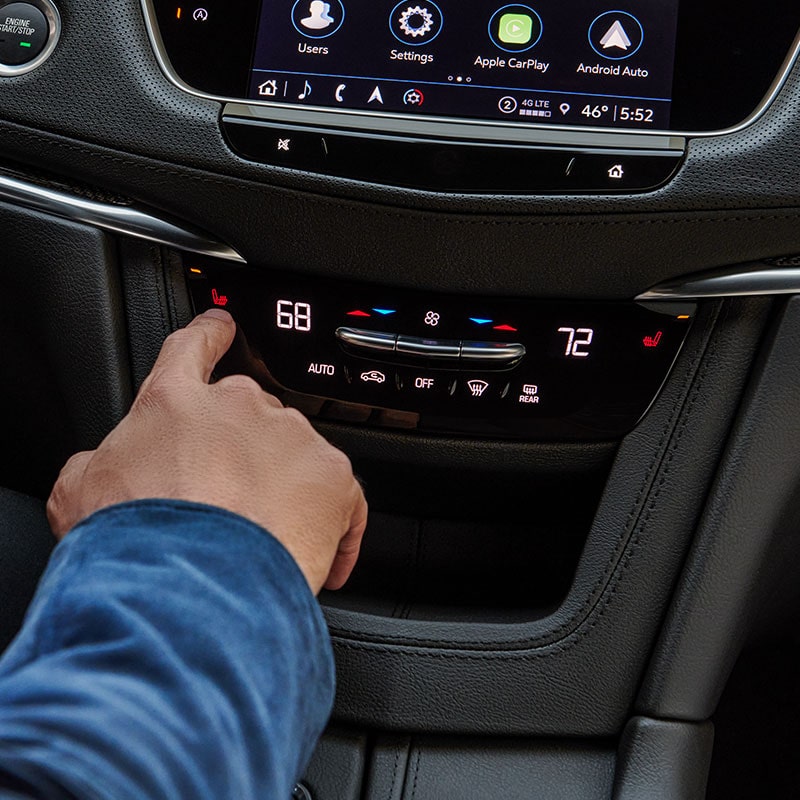 The Beautifully Designed Tri-Zone Climate Controlled Seats of the Cadillac XT5