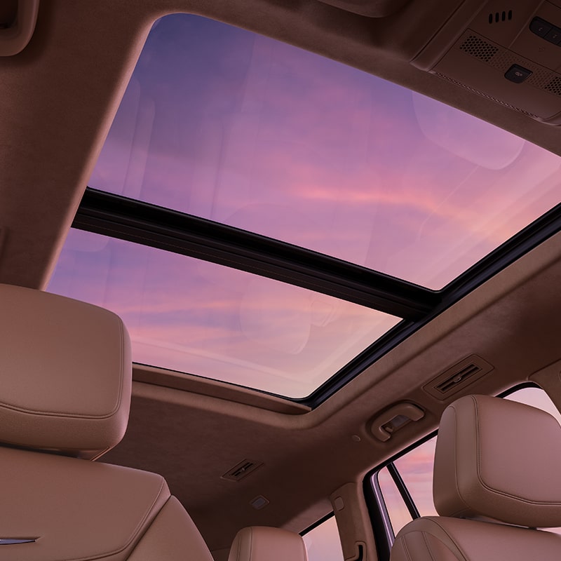 Cabin View of the Ultra View Sunroof Inside the Cadillac XT6