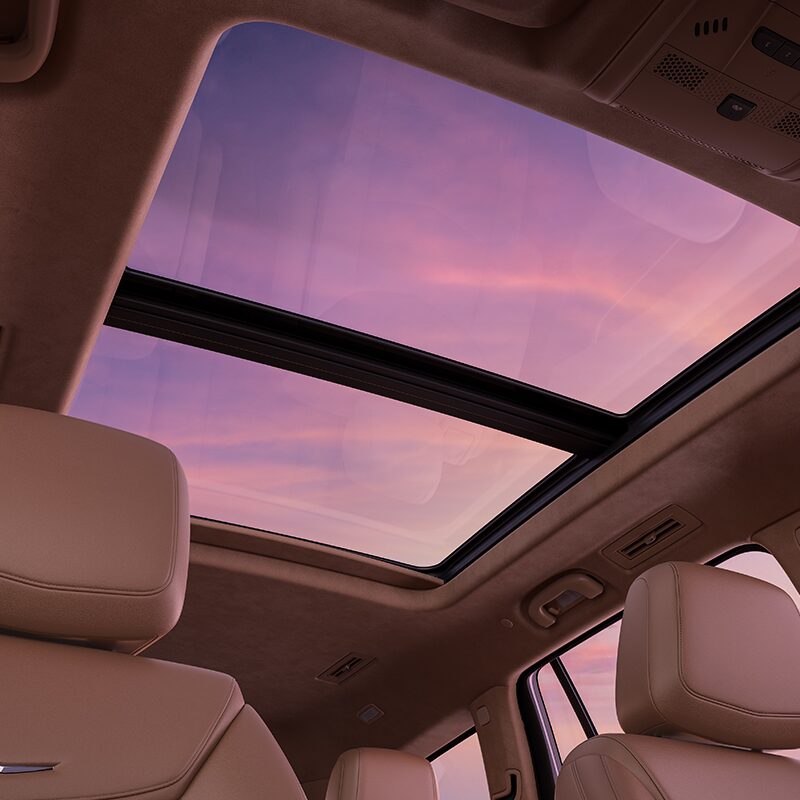 Cabin View of the Ultra View Sunroof Inside the New Cadillac XT6