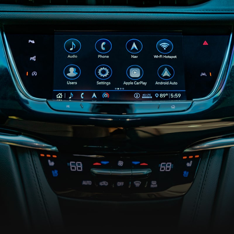 8" Multi-Touch Color Screen in the new Cadillac XT6
