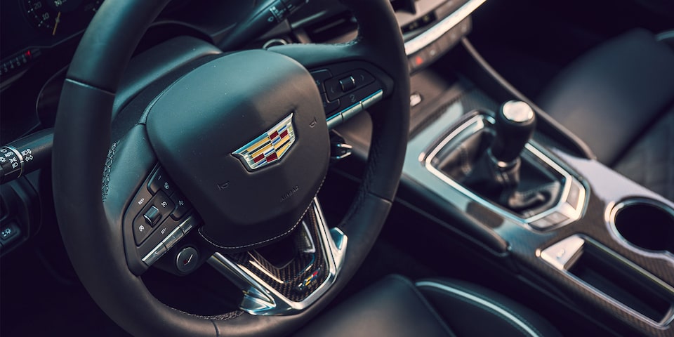 The Ergonomic & Technology Packed Steering Wheel of the CT4-V