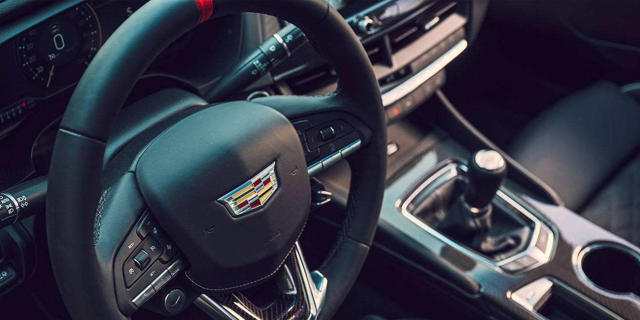 The Ergonomic & Technology Packed Steering Wheel of the CT4-V